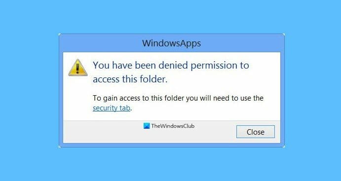 you have been denied permission to access this folder / you have been denied permission to access this folder windows 10